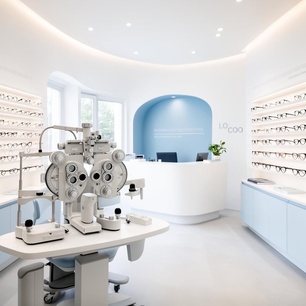 Interior do consultório Visioncard em Joinville